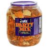 image:imageUtz Party Mix  26 Ounce Barrel  Tasty Snack Mix Includes CornNacho Tortillas Pretzels BBQ Corn Chips and Cheese Curls Easy and Quick Party Snacks Cholesterol Free and TransFat Free43 Ounce Pack of 1