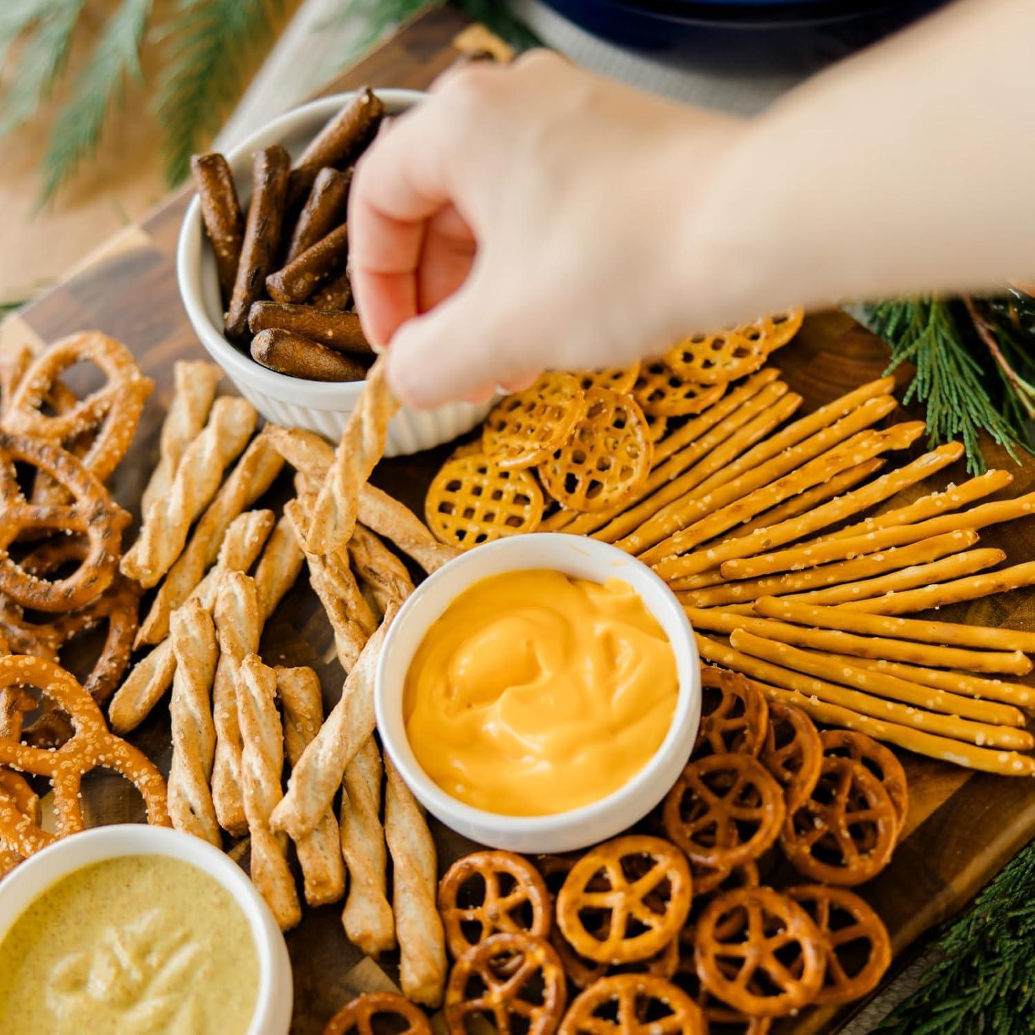 image:imageUtz Braided Honey Wheat Pretzel Twists 24 oz Barrel 2 Count Sweet Honey Taste Thick Crunchy Pretzel Twists Perfect for Dipping and Snacks Zero Cholesterol Snack Food Brown