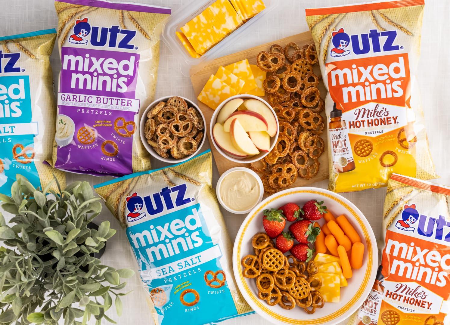 image:imageUtz Mixed Minis Pretzels Mikes Hot Honey 4 oz Pack of 6Hot Honey