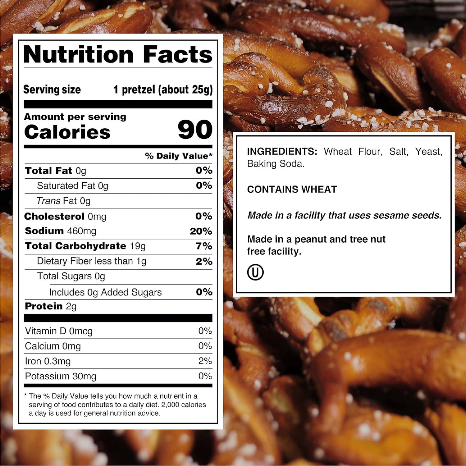 image:imageUtz Old Fashioned Sourdough Hard Pretzels 26 oz Barrel 2 Count Big and Thick Classic Pretzel Twists Crunchy Sourdough Pretzel with Zero Cholesterol BrownSourdough Hards