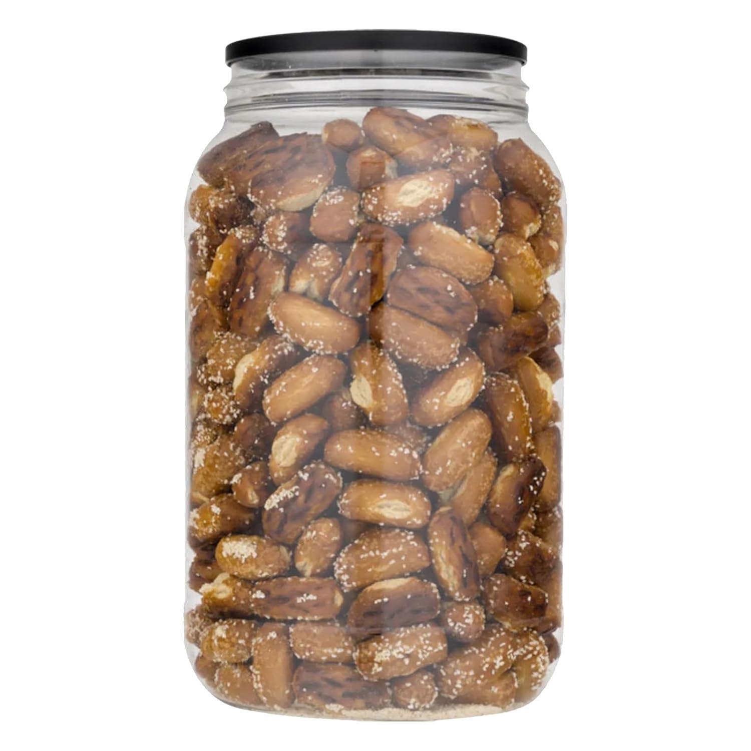 image:imageUtz Old Fashioned Sourdough Hard Pretzels 26 oz Barrel 2 Count Big and Thick Classic Pretzel Twists Crunchy Sourdough Pretzel with Zero Cholesterol BrownSourdough Nuggets