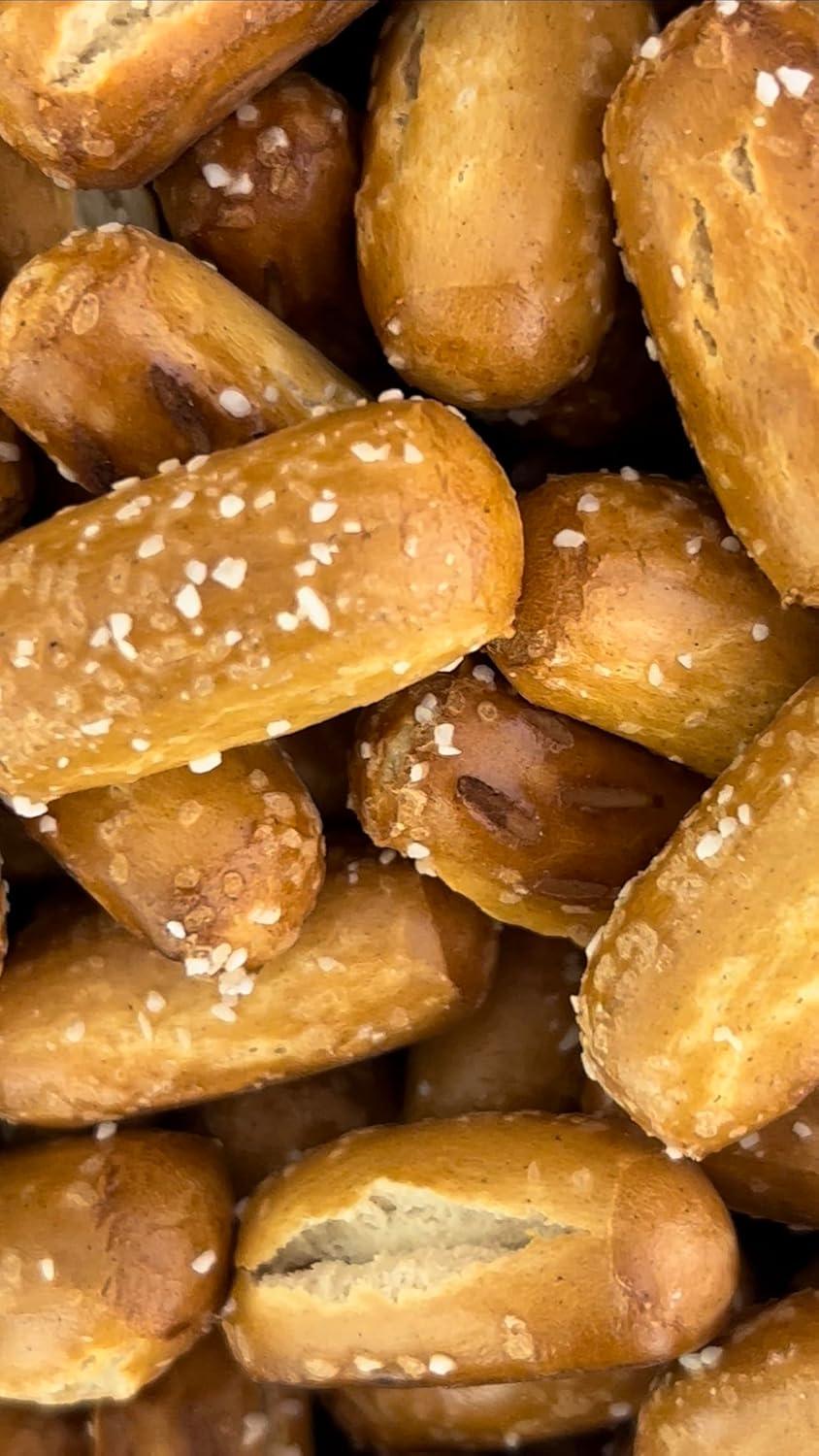 image:imageUtz Old Fashioned Sourdough Hard Pretzels 26 oz Barrel 2 Count Big and Thick Classic Pretzel Twists Crunchy Sourdough Pretzel with Zero Cholesterol BrownSourdough Nuggets