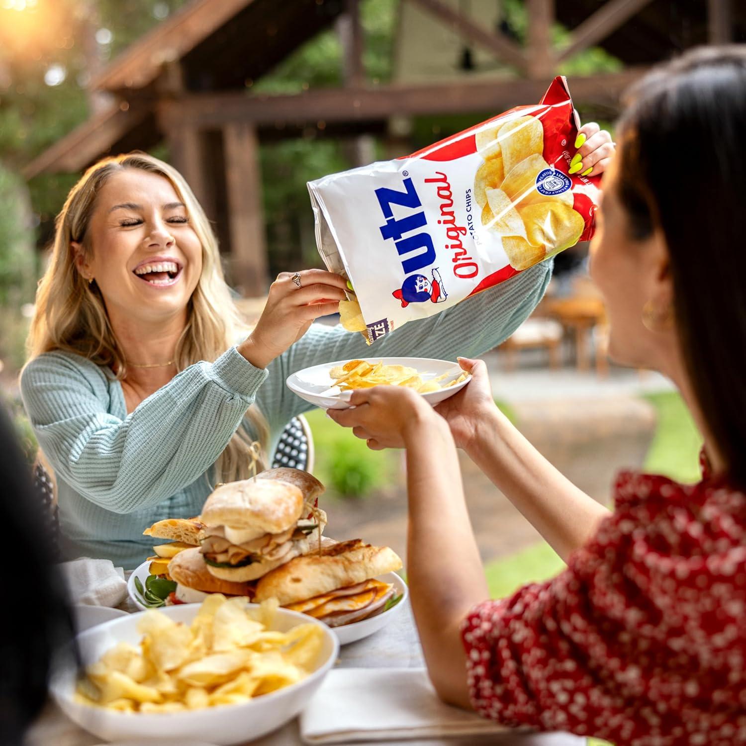 image:imageUtz Ripples Original Crispy Chips Made from Fresh Potatoes 42 Count Crunchy Individual Snacks to Go Gluten Free Snacks brand is Utz variation theme is Flavor that is Ripples Original Size that is 42 Count Pack of 1Original
