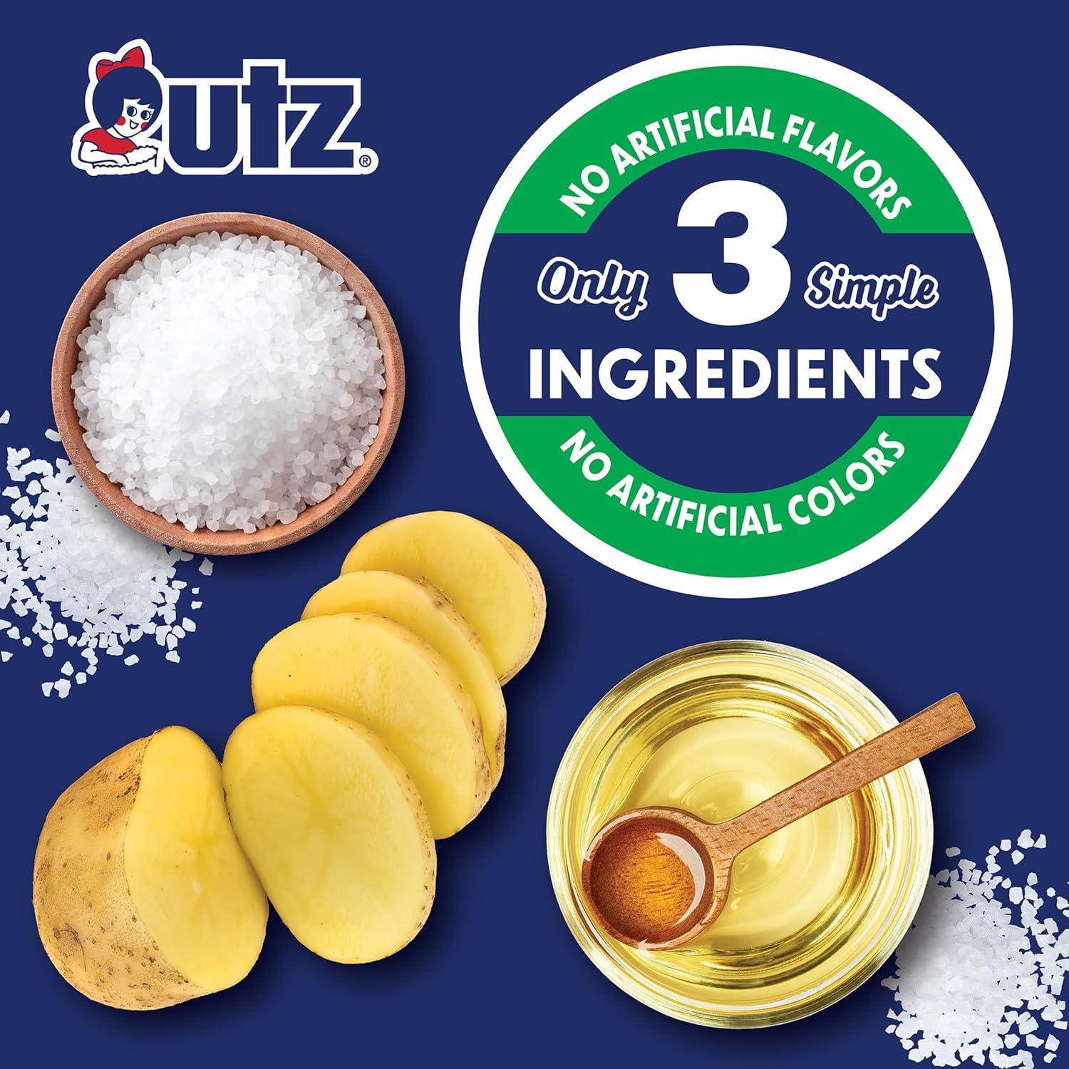 image:imageUtz Ripples Original Crispy Chips Made from Fresh Potatoes 42 Count Crunchy Individual Snacks to Go Gluten Free Snacks brand is Utz variation theme is Flavor that is Ripples Original Size that is 42 Count Pack of 1Original