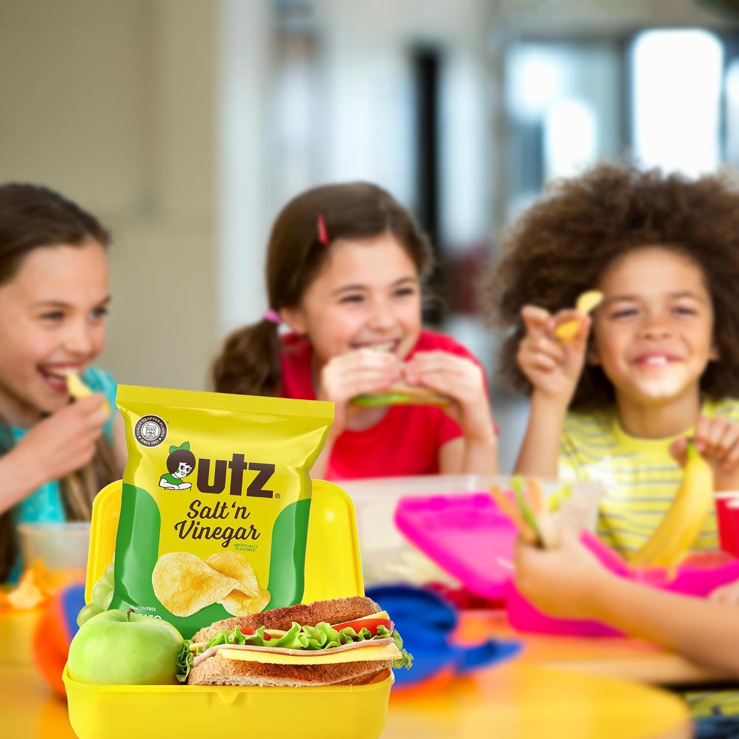 image:imageUtz Ripples Original Crispy Chips Made from Fresh Potatoes 42 Count Crunchy Individual Snacks to Go Gluten Free Snacks brand is Utz variation theme is Flavor that is Ripples Original Size that is 42 Count Pack of 1Salt Vinegar