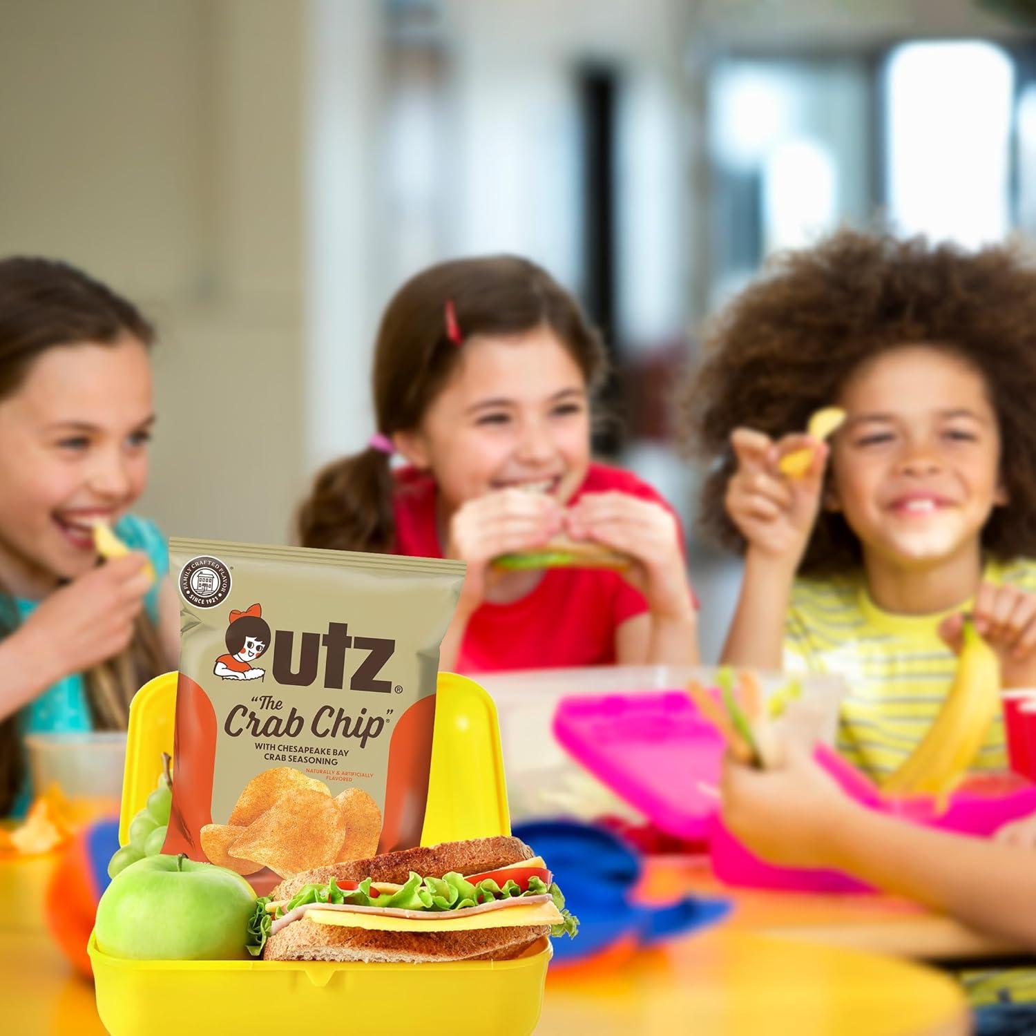 image:imageUtz Ripples Original Crispy Chips Made from Fresh Potatoes 42 Count Crunchy Individual Snacks to Go Gluten Free Snacks brand is Utz variation theme is Flavor that is Ripples Original Size that is 42 Count Pack of 1Crab