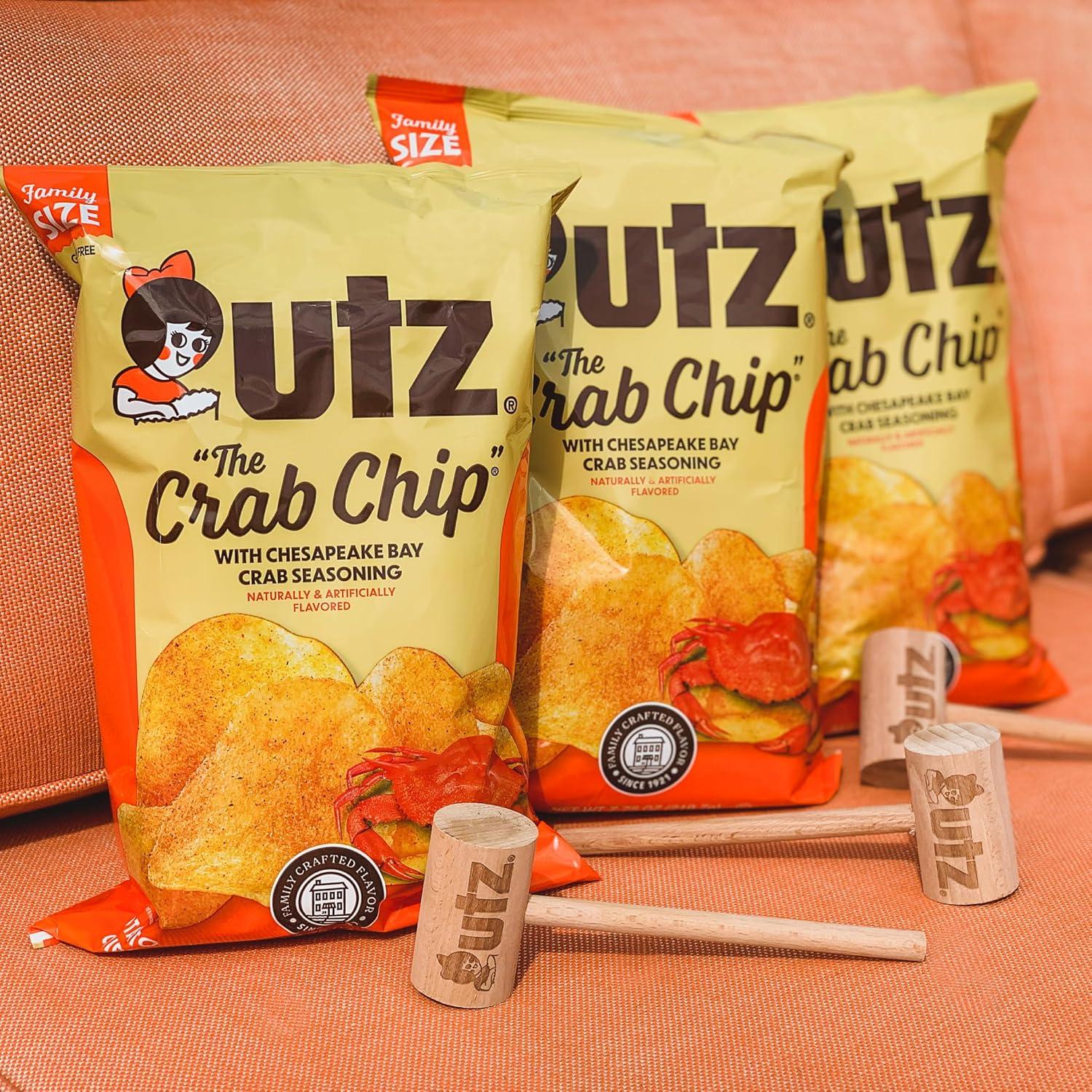 image:imageUtz Ripples Original Crispy Chips Made from Fresh Potatoes 42 Count Crunchy Individual Snacks to Go Gluten Free Snacks brand is Utz variation theme is Flavor that is Ripples Original Size that is 42 Count Pack of 1Crab