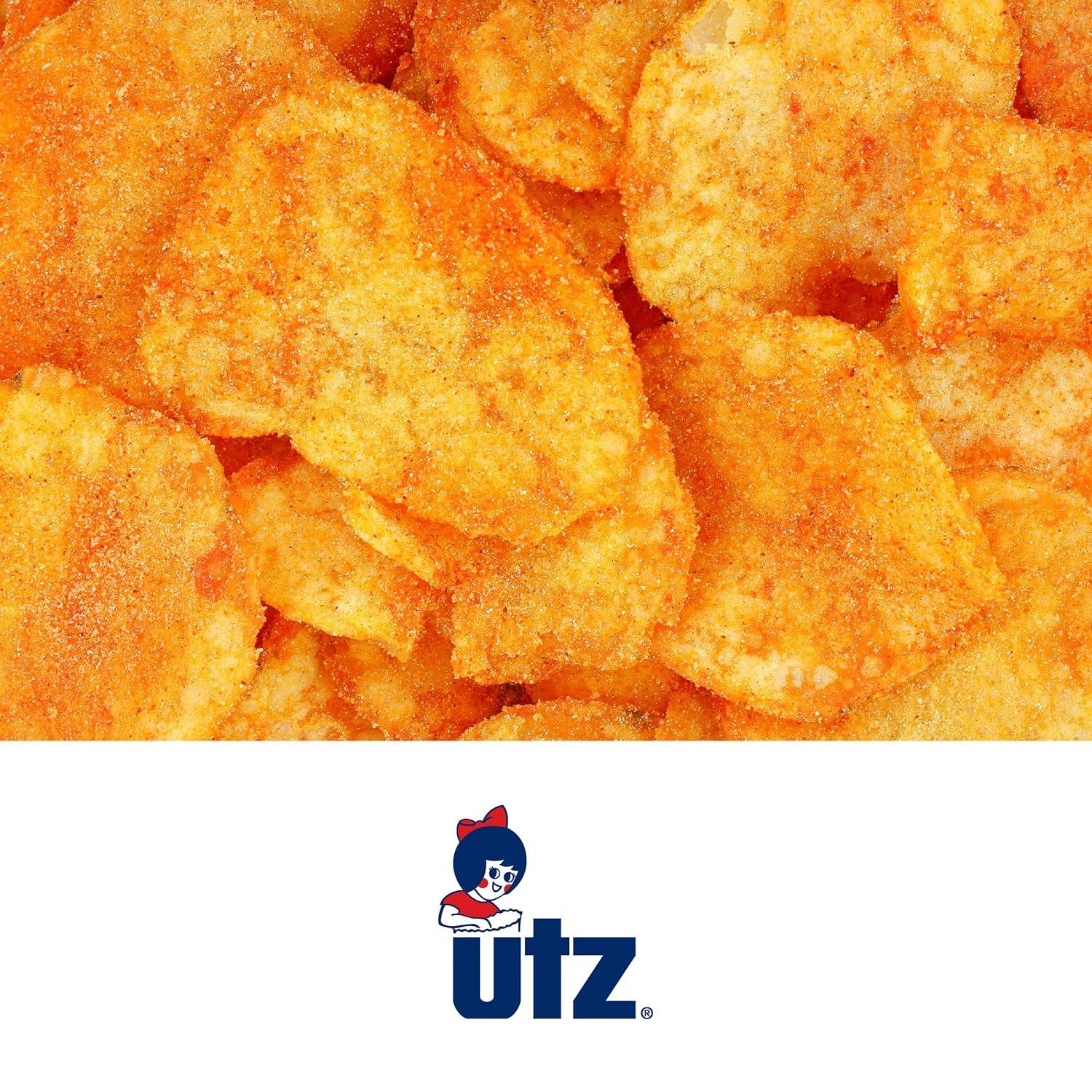 image:imageUtz Ripples Original Crispy Chips Made from Fresh Potatoes 42 Count Crunchy Individual Snacks to Go Gluten Free Snacks brand is Utz variation theme is Flavor that is Ripples Original Size that is 42 Count Pack of 1Honey Barbecue