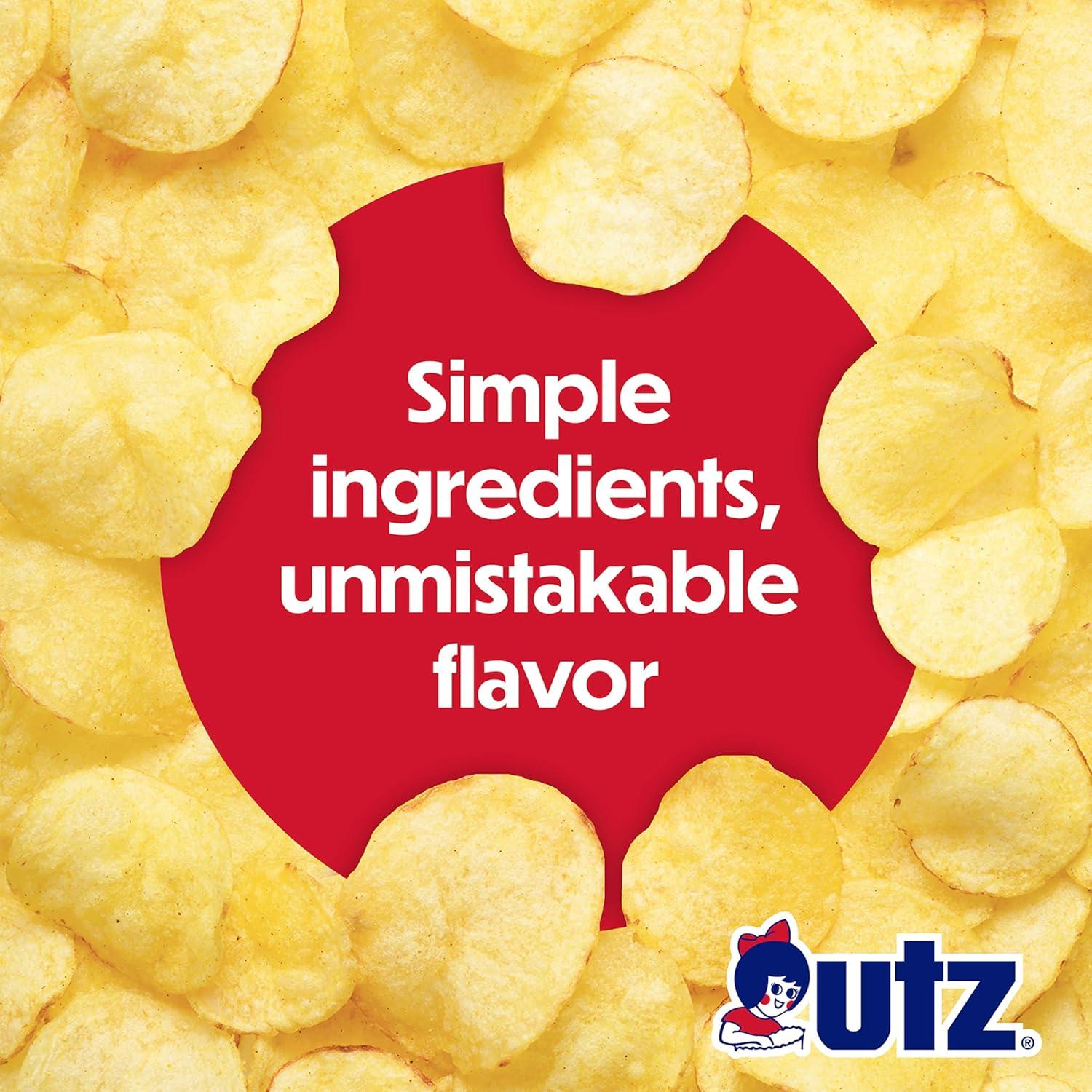 image:imageUtz Ripples Original Crispy Chips Made from Fresh Potatoes 42 Count Crunchy Individual Snacks to Go Gluten Free Snacks brand is Utz variation theme is Flavor that is Ripples Original Size that is 42 Count Pack of 1Original