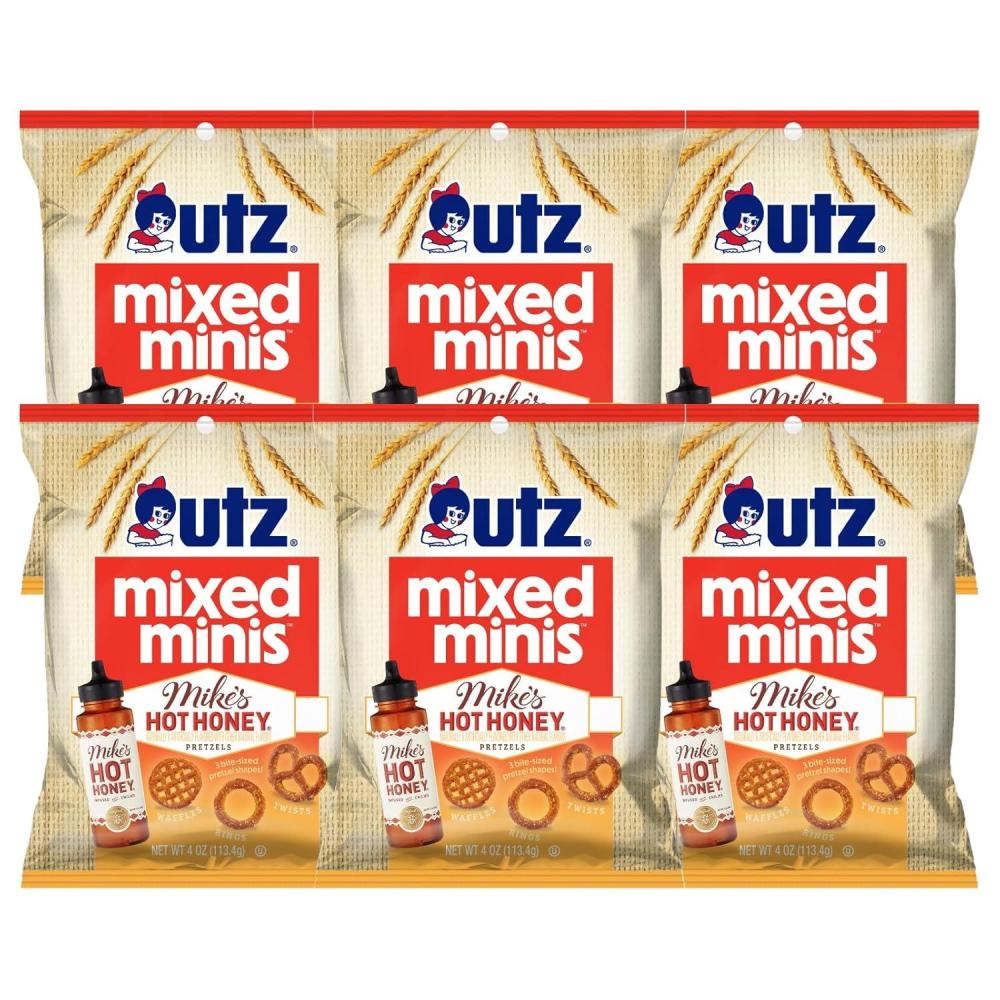 image:imageUtz Mixed Minis Pretzels Mikes Hot Honey 4 oz Pack of 6Hot Honey