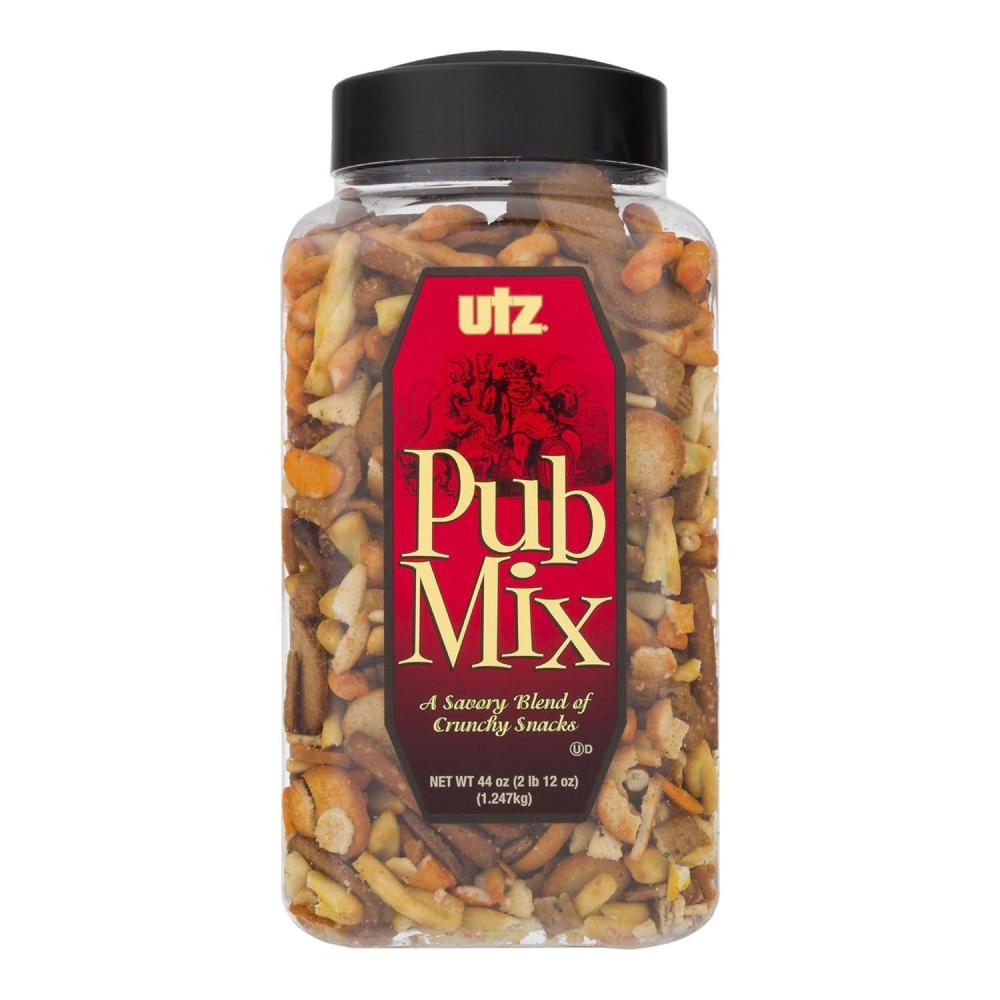 image:imageUtz Pub Mix Barrel Savory Snack Mix Blend of Crunchy Flavors for a Tasty Party Snack SAVORY FLAVOR 275 Pound
