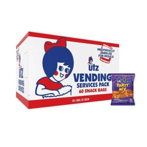 Utz Variety Pack of 60 Individual Potato Chip, Cheese Curl, Popcorn & Pretzel Snacks for On-the-Go(Party Mix)