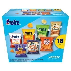 Utz Variety Snack Pack, 18 ct, 16.65 oz.(Classic)