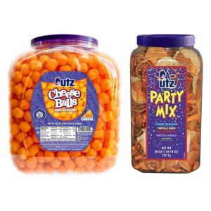 Utz Party Bundle (36.5oz Cheese ball + 26oz Party mix barrels)
