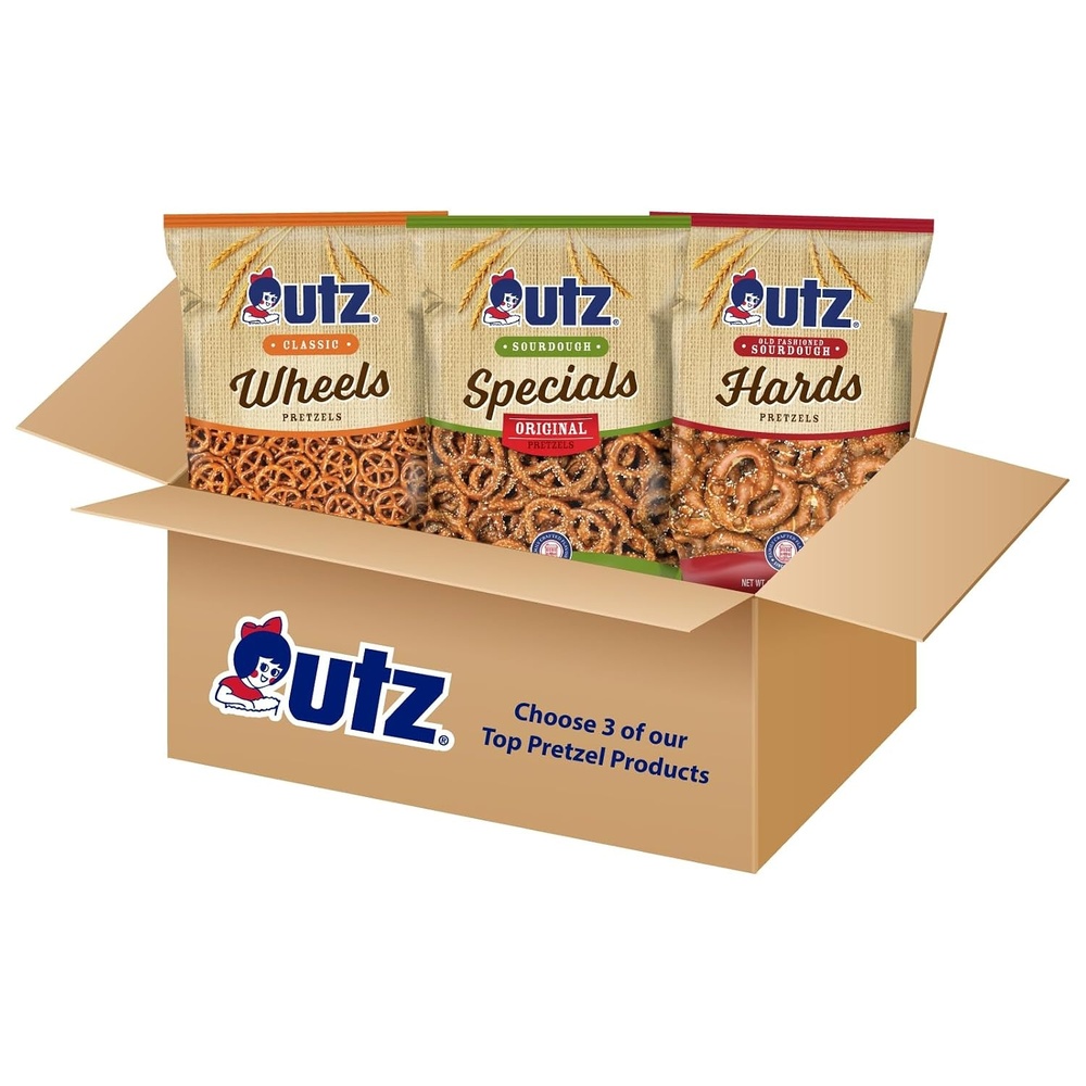 image:imageUtz Custom Pretzel 3 Bag Bundle 12 oz16 oz Pretzels