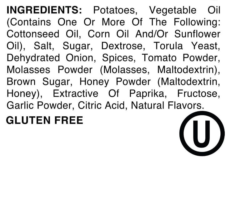 image:imageHoney BBQ Potato Chips 1 Bag