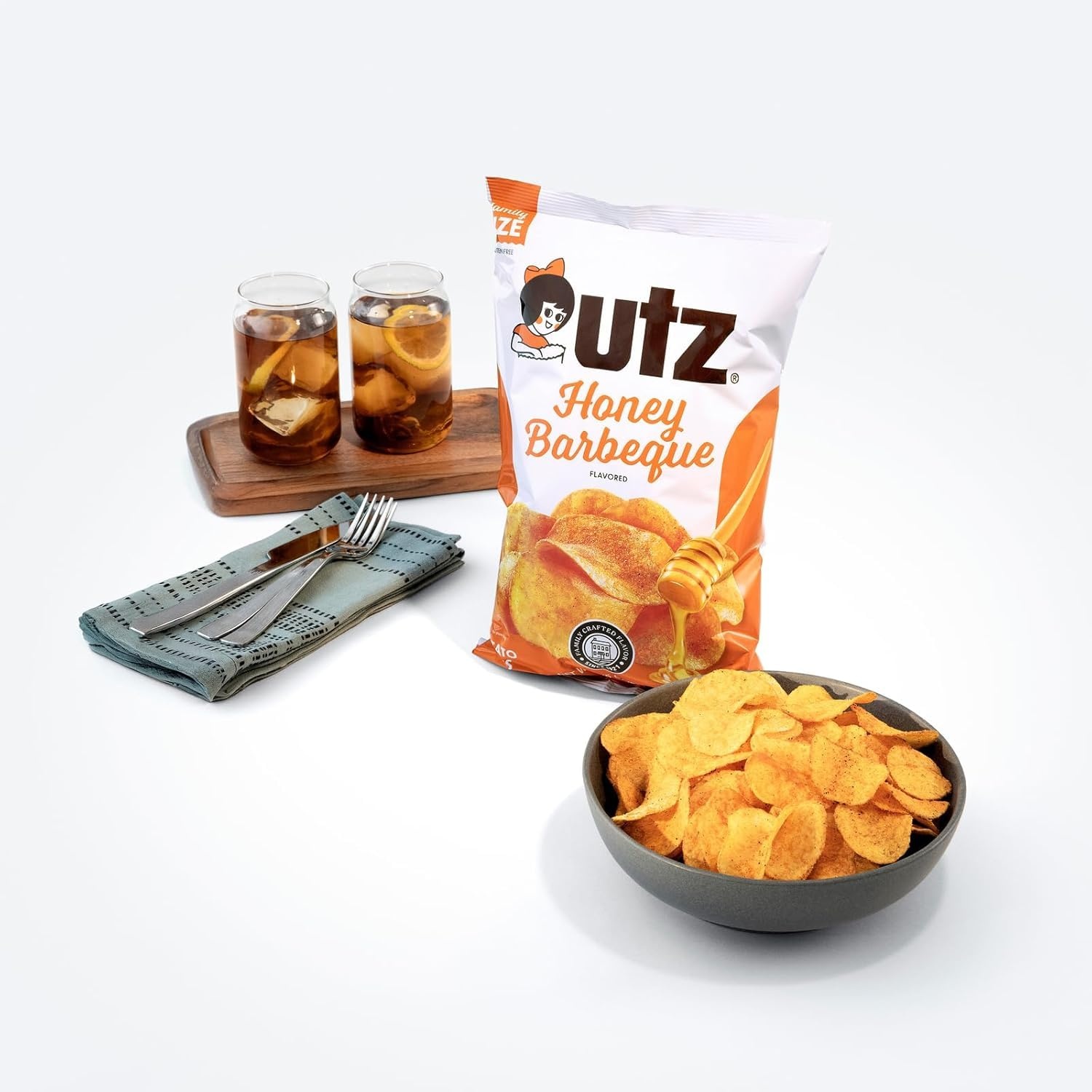 image:imageUtz Best of Utz 30 Count Snack Box Variety Pack of Classic Favorites Original Potato Chips Honey BBQ Cheese Balls Sour Cream amp Onion and Party Mix Single Serve Bags