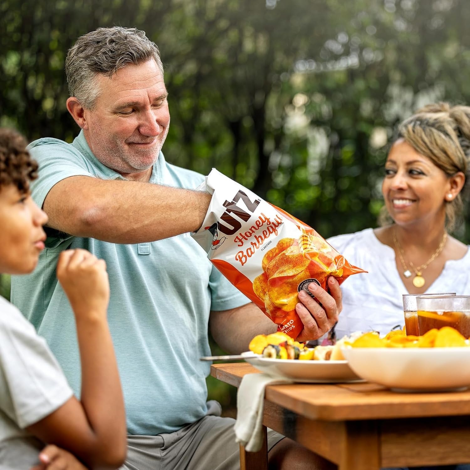 image:imageUtz Honey BBQ Potato Chips 275 oz Bags 14 Count Sweet and Smoky Flavor with Signature Crunch Snack Pack for Lunches Parties and Road Trips