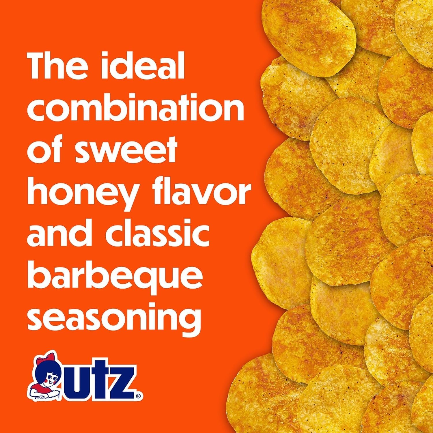 image:imageUtz Honey BBQ Potato Chips 275 oz Bags 14 Count Sweet and Smoky Flavor with Signature Crunch Snack Pack for Lunches Parties and Road Trips