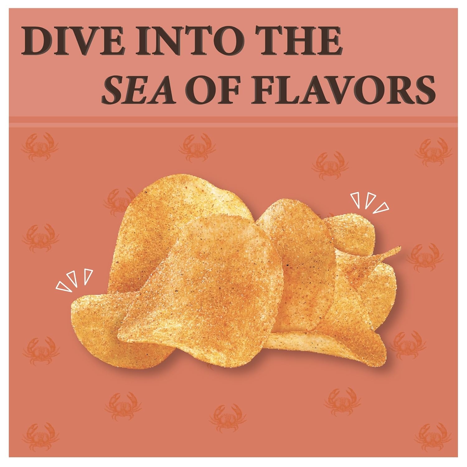 image:imageUtz The Crab Chip Potato Chips 275 oz Bags 14 Count Chesapeake BayInspired Seasoning with Signature Crunch Snack Pack for Lunches Parties and Everyday Snacking