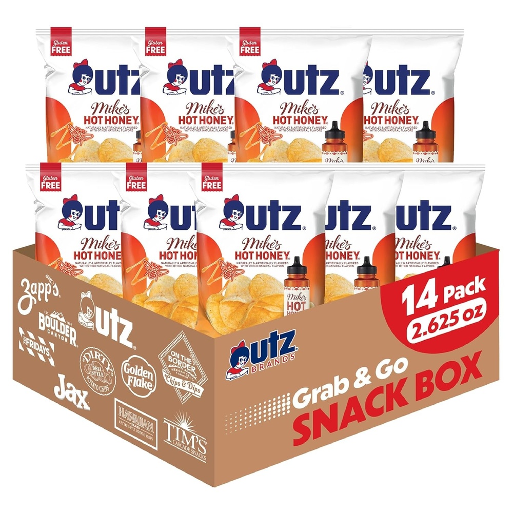 image:imageUtz Mikes Hot Honey flavored Potato Chips 2625oz 14 Count