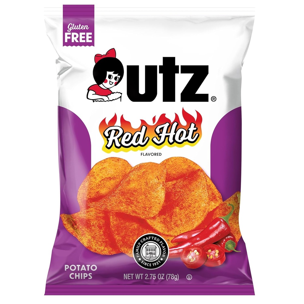 image:imageUtz Red Hot Potato Chips 275 oz Bags 14 Count Spicy Crunchy and Boldly Crafted Snack Pack Perfect for Lunches Road Trips and Game Day