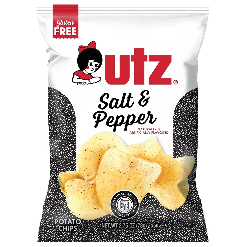 image:imageUtz Salt amp Pepper Potato Chips  275 oz Bags 14 Count  Classic Sharp and Savory Flavor with Signature Crunch  Snack Pack for Lunches and Everyday Cravings