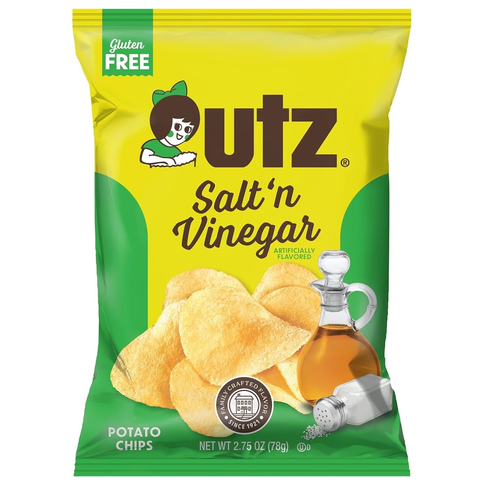 image:imageUtz Salt n Vinegar Potato Chips 275 oz Bags 14 Count Bold and Tangy Flavor with Signature Crunch Snack Pack for Lunches Road Trips and Everyday Snacking