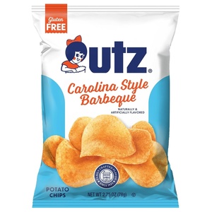 Utz Carolina Barbeque Potato Chips – 2.75 oz Bags (14 Count) – Tangy, Bold Southern BBQ Flavor with Signature Crunch – Snack Pack for Lunches, Road Trips, and Parties