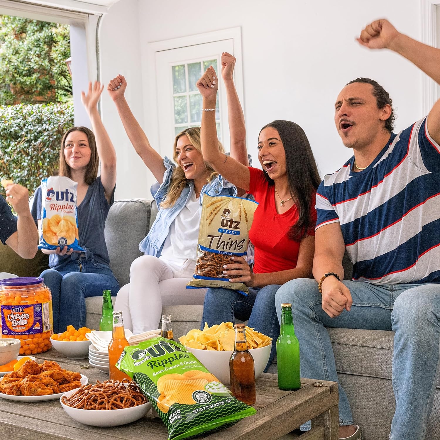 image:imageUtz Baked Cheese Curls 35 oz Bags 14 Count Light Crunchy and Cheesy Snack Pack Perfect for Lunches Parties and OntheGo Snacking