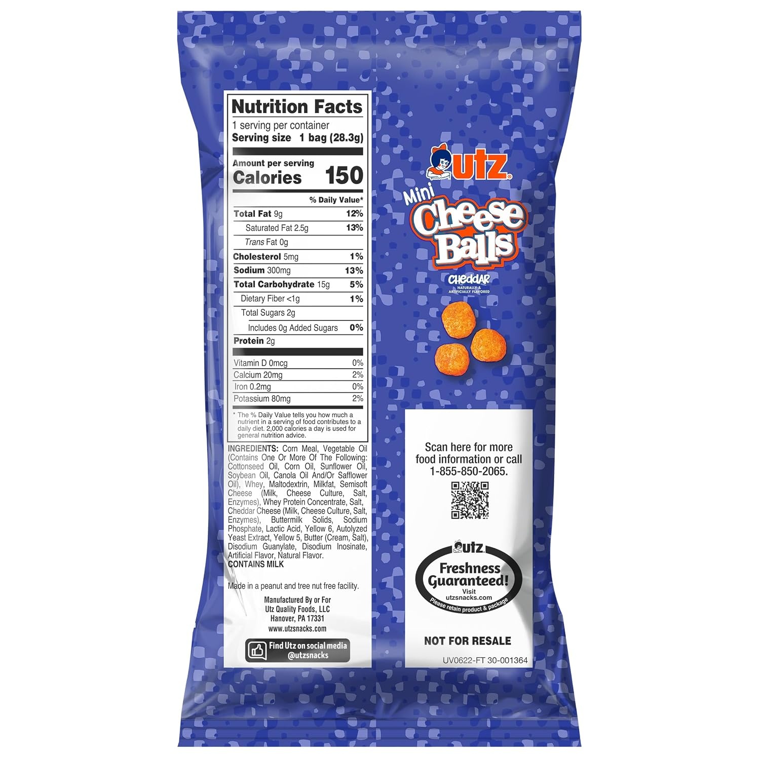 image:imageUtz Mini Cheese Balls Cheddar 1 oz 25 Count