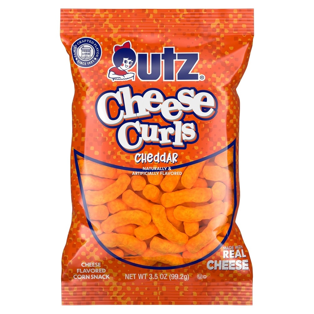 image:imageUtz Baked Cheese Curls  35 oz Bags 14 Count  Light Crunchy and Cheesy Snack Pack  Perfect for Lunches Parties and OntheGo Snacking