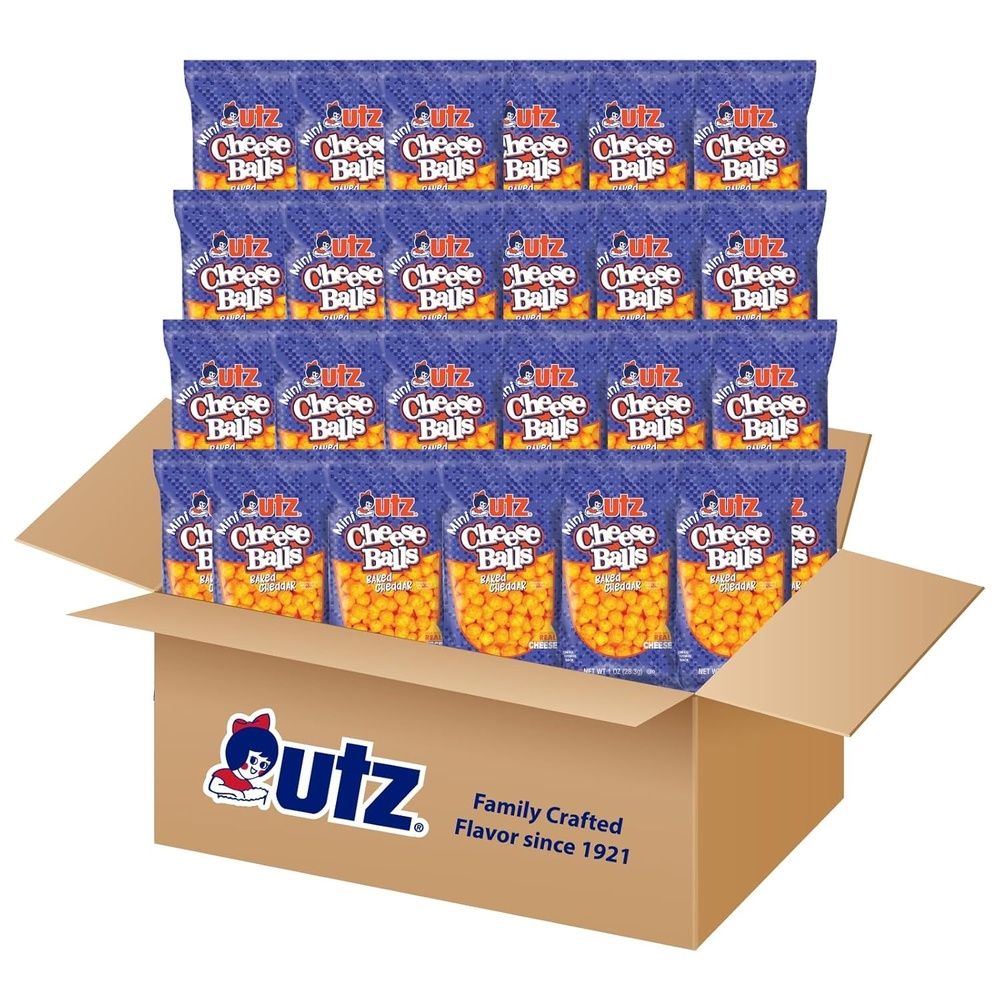 image:imageUtz Mini Cheese Balls Cheddar 1 oz 25 Count